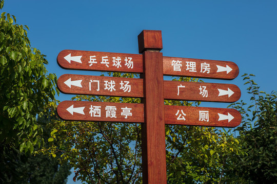公園指示牌子