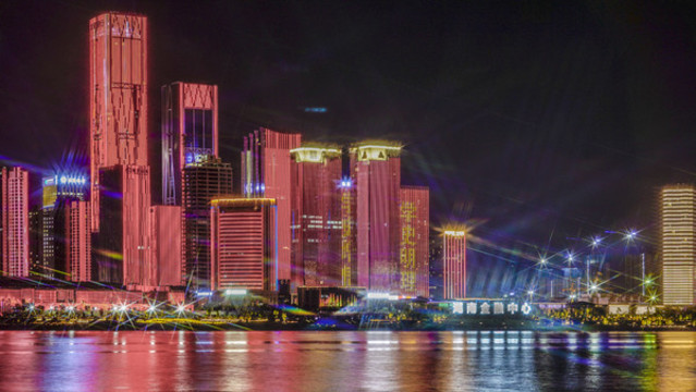 湖南金融中心夜景
