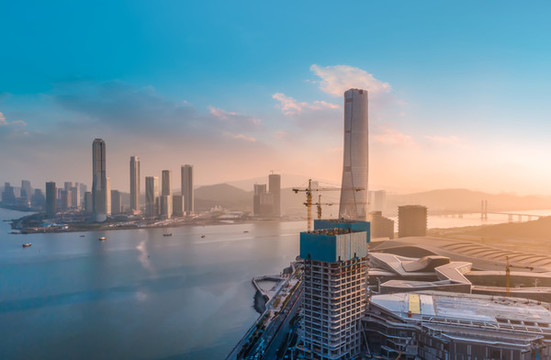 航拍珠?，F(xiàn)代建筑景觀
