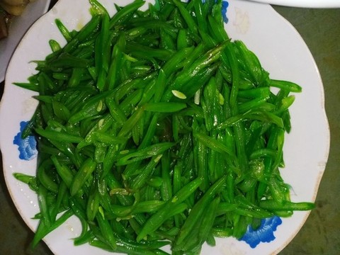 清炒四季豆絲