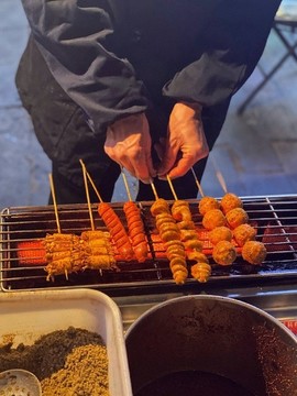 路邊烤面筋