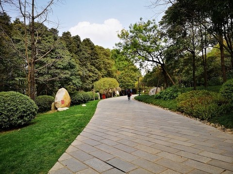 公園石板路