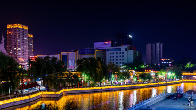 濟(jì)寧風(fēng)光大運(yùn)河夜景