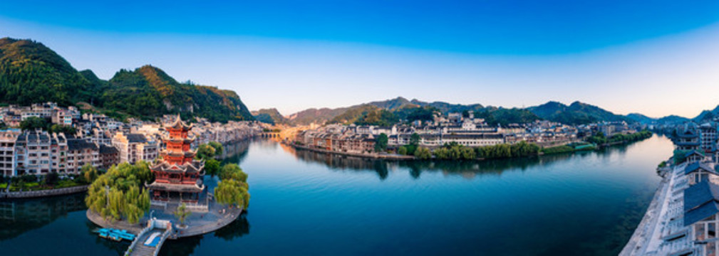 貴州省鎮(zhèn)遠(yuǎn)古鎮(zhèn)風(fēng)光