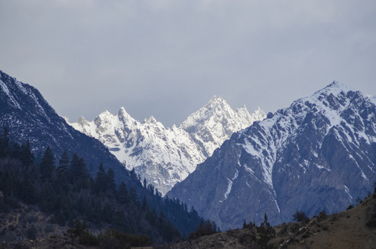 西藏冰川雪山雪峰美景雪域風(fēng)光