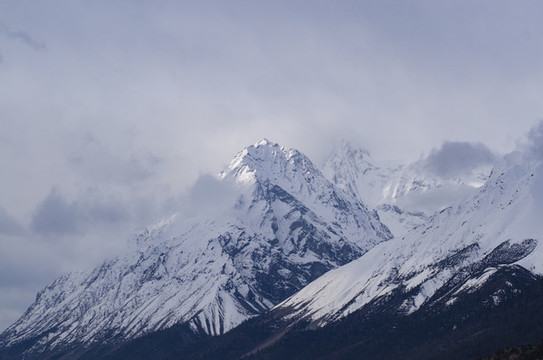 西藏冰川雪山雪峰美景雪域風(fēng)光