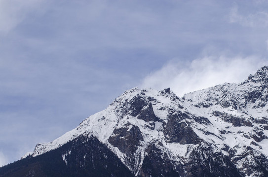 來古冰川雪山雪峰美景雪域風(fēng)光