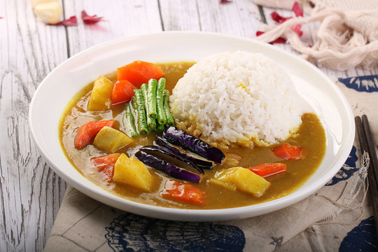 素食咖喱飯