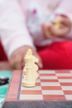 床上的國際象棋