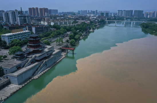 長江清江涇渭分明