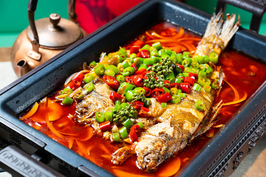 藤椒烤鱸魚