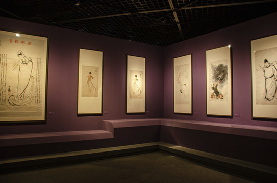 四川博物院書畫展廳呂林書畫展