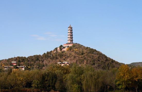 遠眺北京玉泉山玉峰塔
