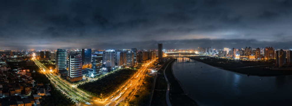福建晉江市夜景