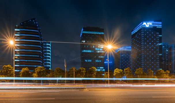 福建晉江市夜景