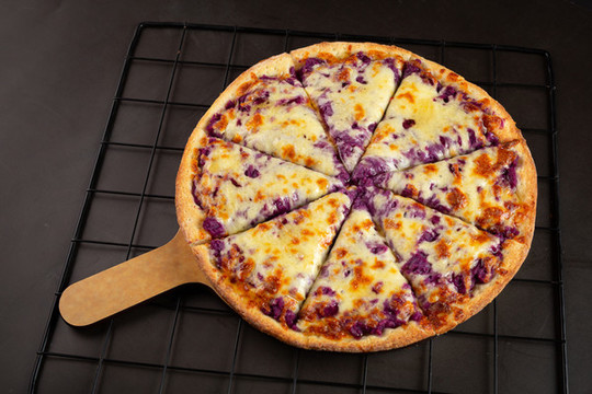 蜂蜜紫薯披萨高清大图
