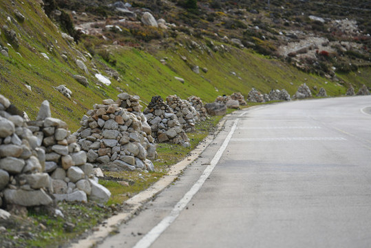 高原公路旁