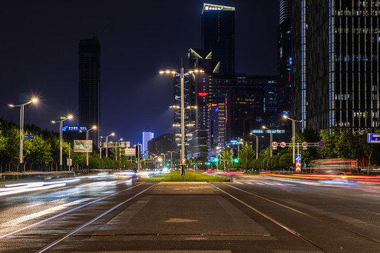 河西CBD夜景