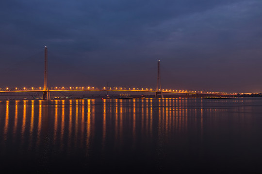 南京長江三橋夜景