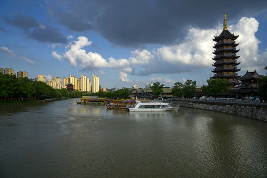 江蘇省淮安市里運河文化長廊風(fēng)景