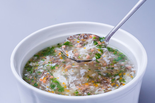 青菜肉末湯