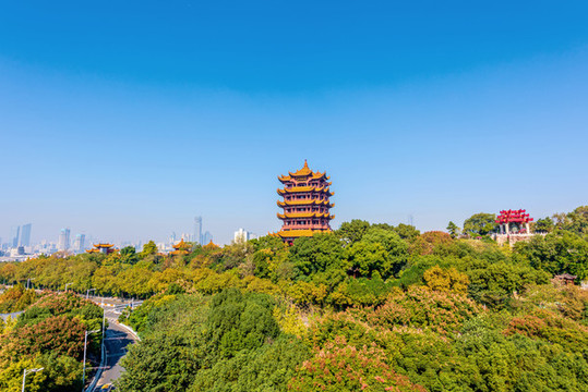 中國湖北武漢黃鶴樓風(fēng)光
