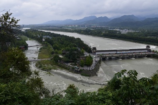都江堰俯瞰