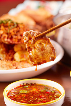 蘸醬牛片