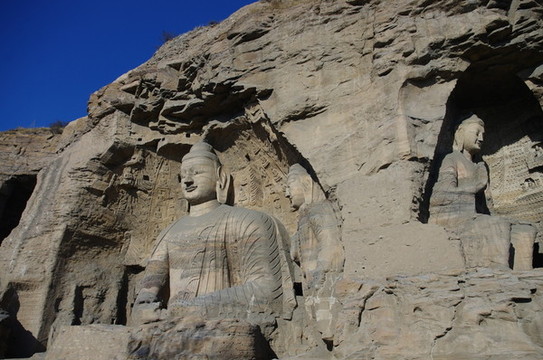 山西大同云岡石窟石刻