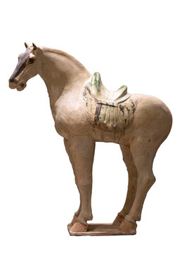 唐三彩馬陶俑