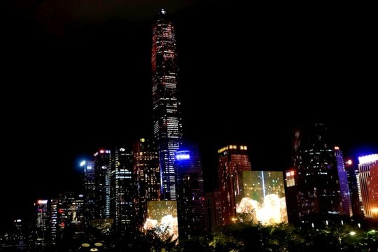 深圳市民廣場(chǎng)燈光秀