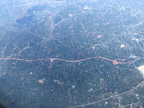 萬米高空飛機(jī)上航拍大地