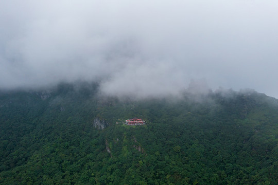 航拍貴州銅仁梵凈山