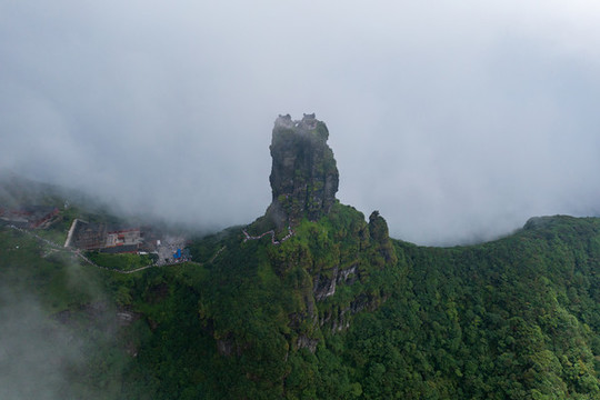航拍貴州銅仁梵凈山