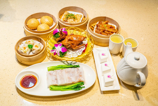 點心茶點蒸籠