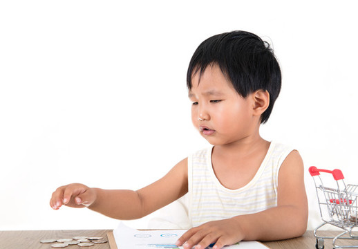 中國小女孩正玩耍