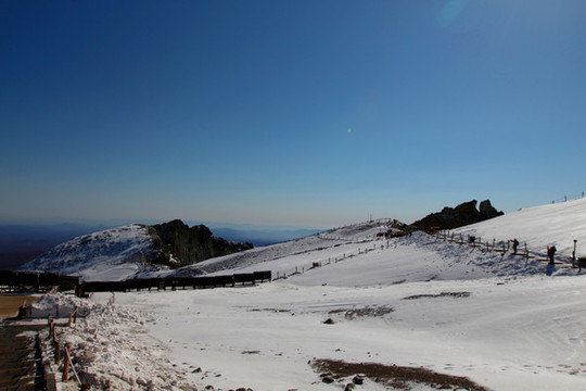 長白山雪原
