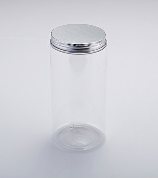 鋁蓋奶茶瓶塑料瓶透明廣口瓶
