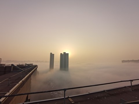 霧中的長(zhǎng)沙仙境