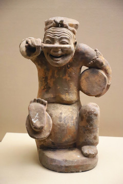 擊鼓說唱俑
