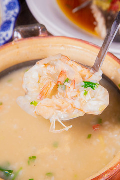 鮮蝦粥