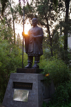 河南洛陽白馬寺僧人雕塑