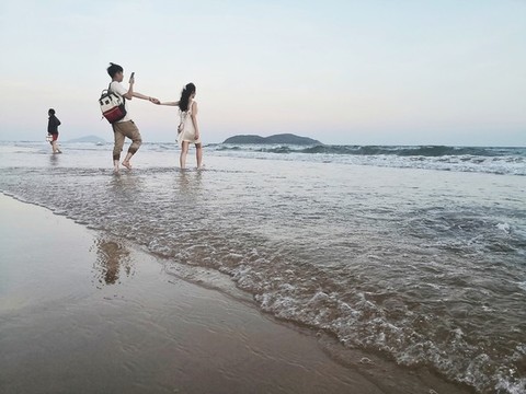 海邊拍照