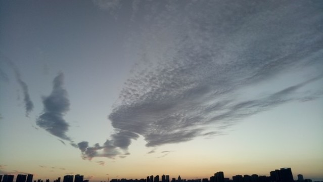 夕陽下云彩