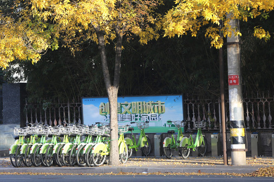 城市公共自行車低碳出行