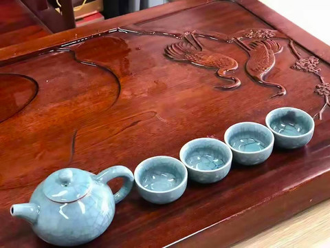 茶臺(tái)茶杯清瓷杯
