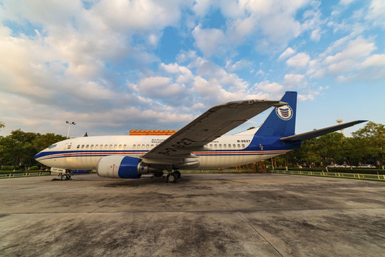 四川西南航空職業(yè)學(xué)院的波音飛機(jī)