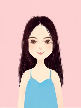手繪女生