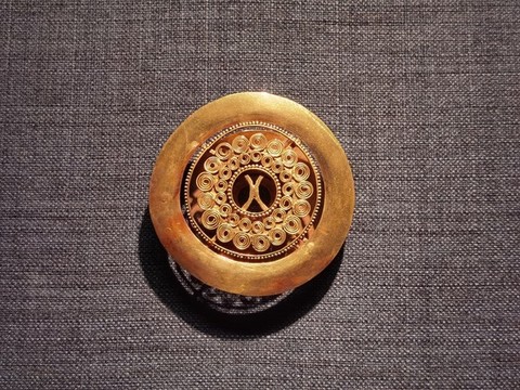 大號(hào)黃金耳飾