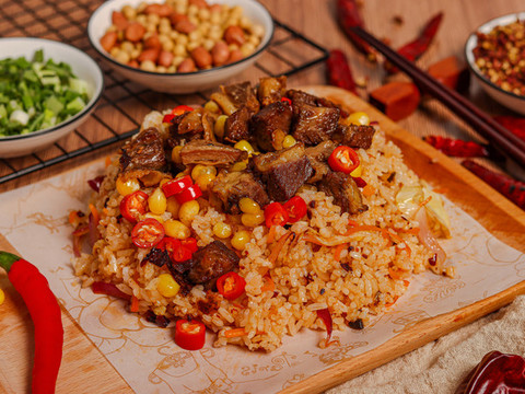 牛肉粒炒飯